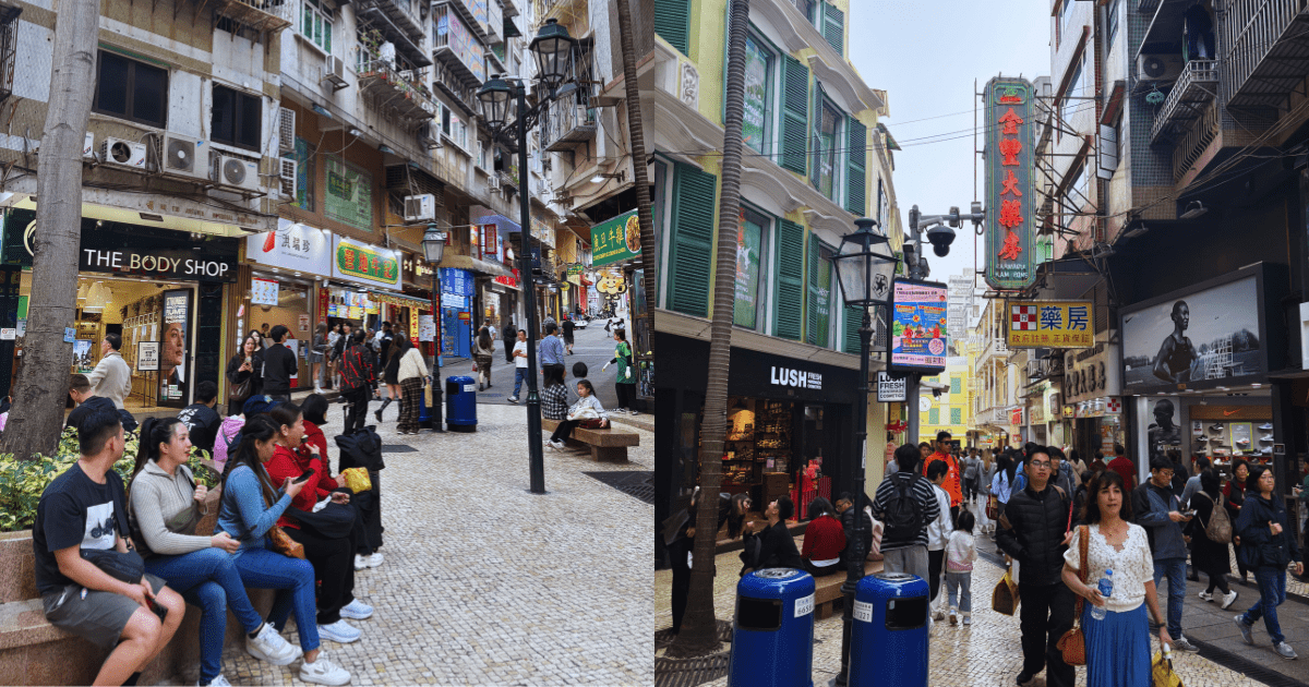 downtown shopping macao