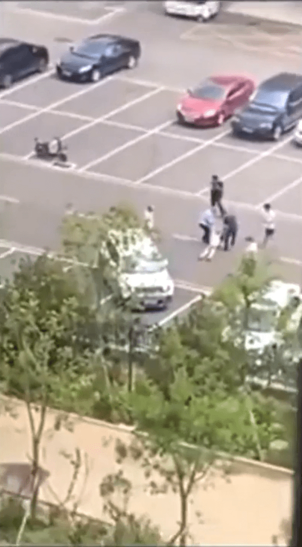 China woman run over by Jeep