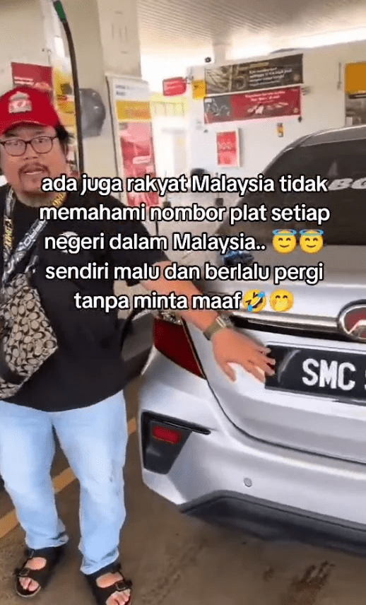 Driver says his car's registered in Sandakan