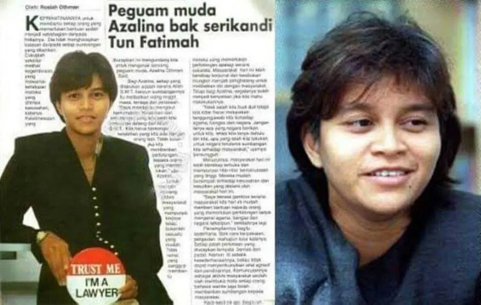 Azalina Othman then