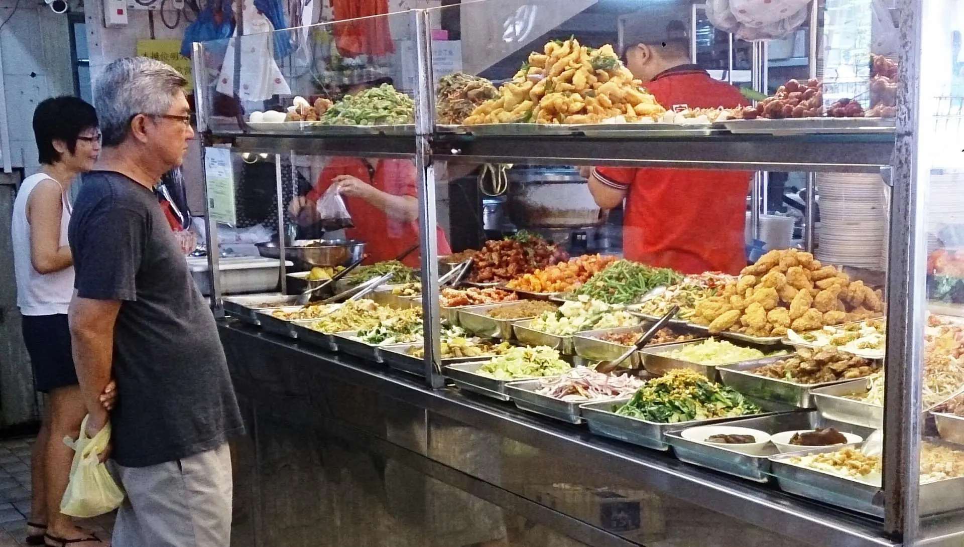 Economy rice stall in Singapore