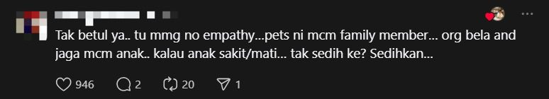 'It's Just A Cat!' — M'sian Boss Mocks Worker Who Took Half-Day EL To Bury Pet Cat comment 1