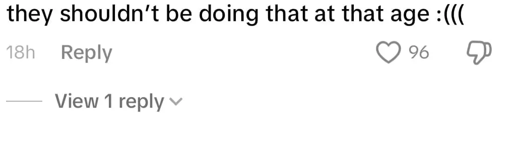 elderly woman work as mascot comment