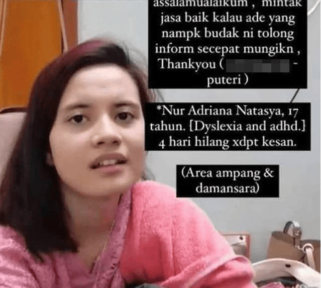 17yo M'sian Teen Goes Missing For 5 Days, Gets Found At Friend's House