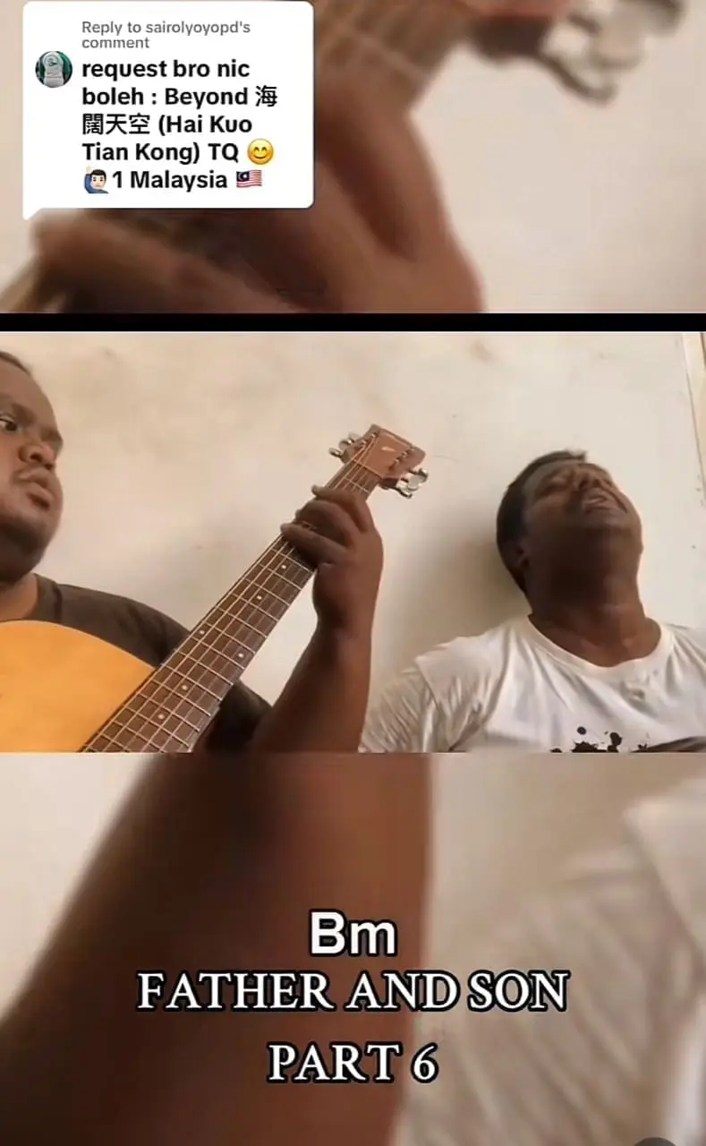 M'sian Father And Son singing Canto song by Beyond