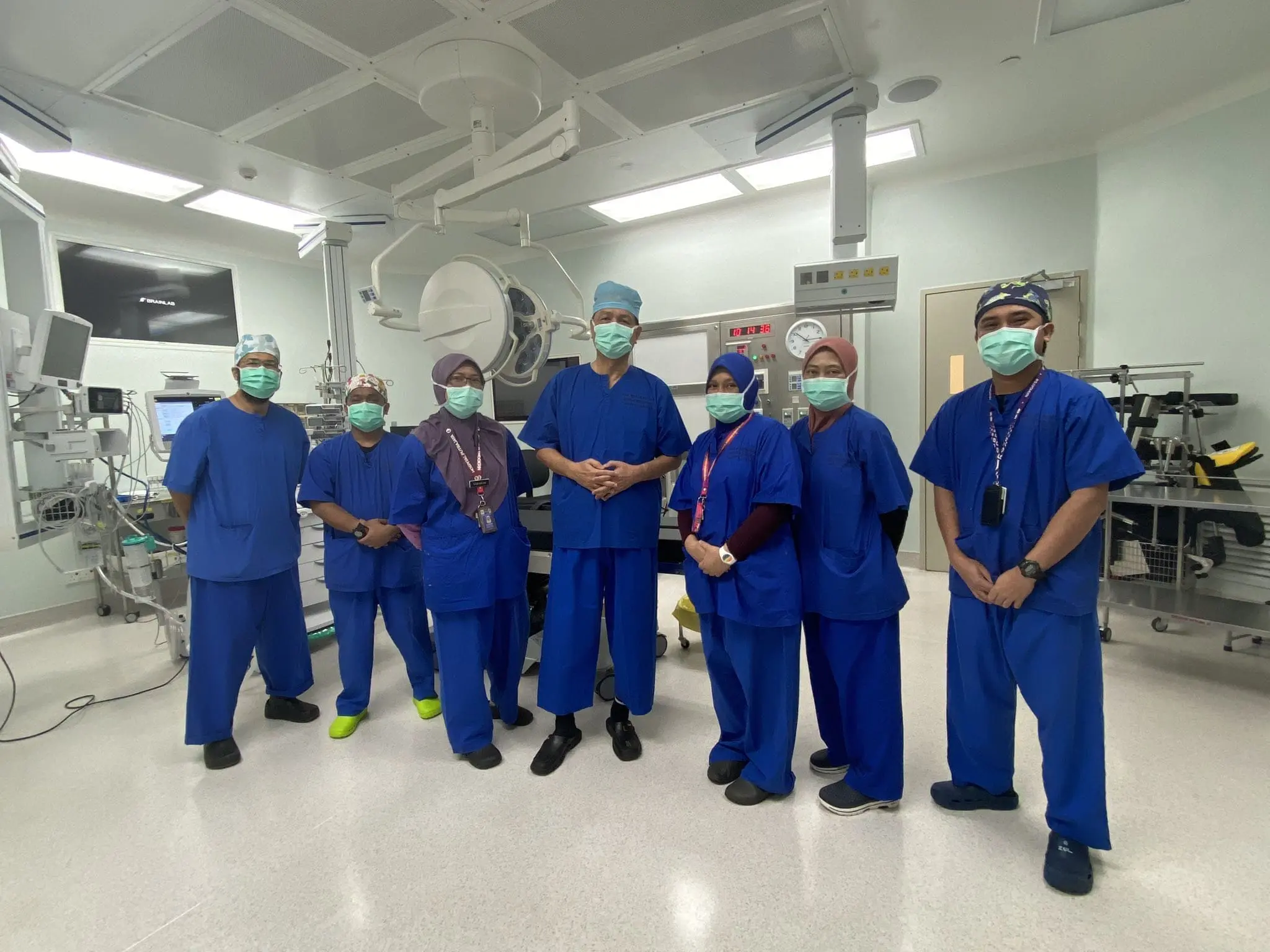 Dr Noor Hisham with other staff at a surgical ward