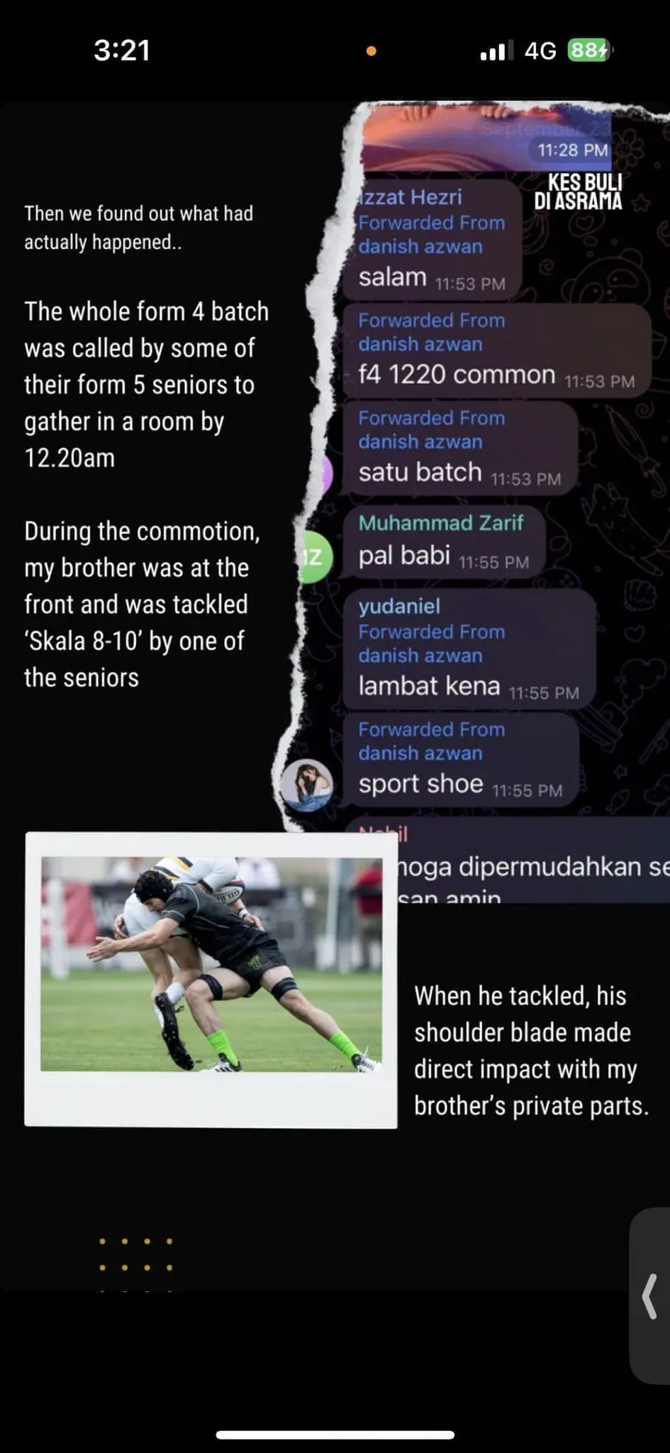 16yo M'sian Student's Private Part Injured After He Was Beaten By Seniors At Perak Boarding School 