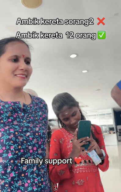 Family member recorded and a mum smiles