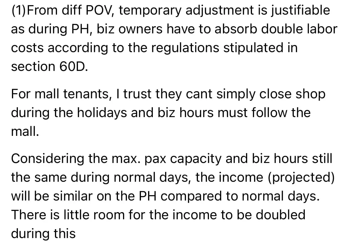 Famed Restaurant service charge comment 03