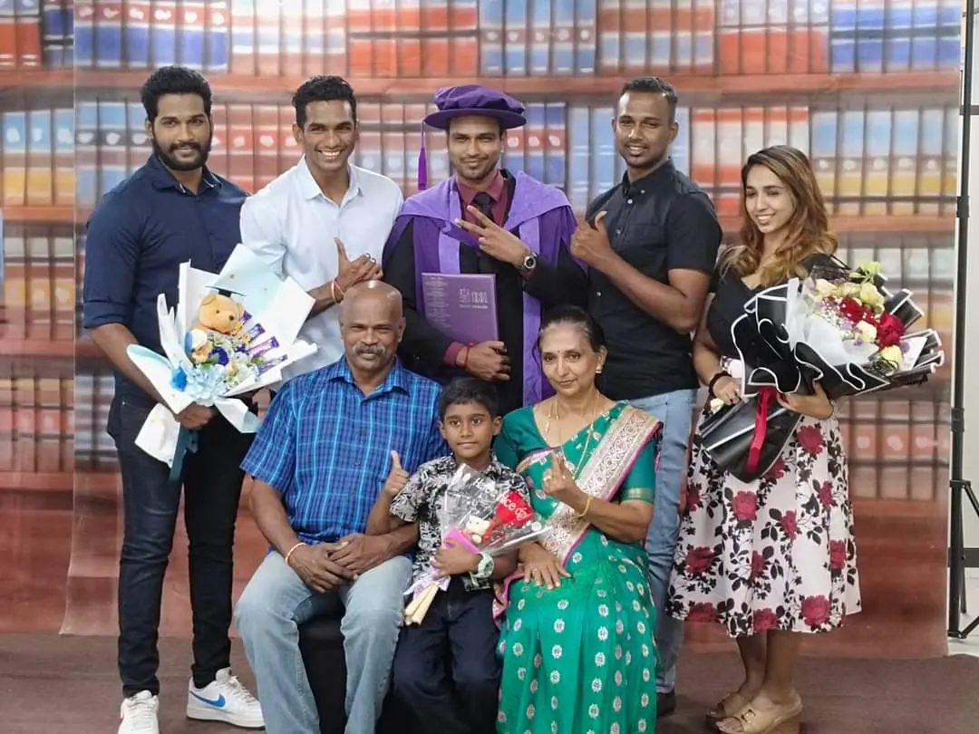 Selvakumar Mariappan's family portrait