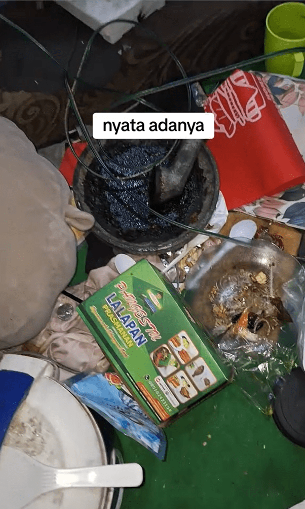 Fancy girl dirty and messy room