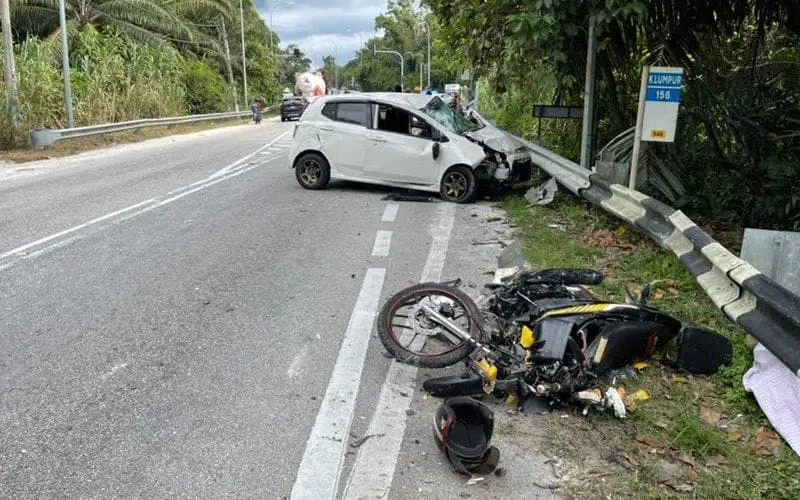 fatal motorcycle accident in M'sia