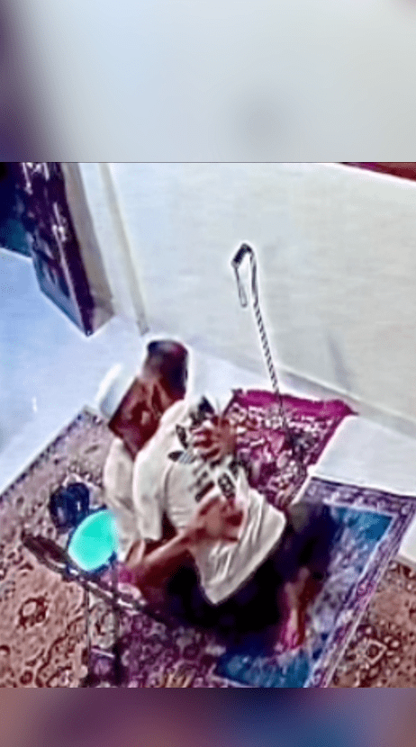 father and son hugging each other