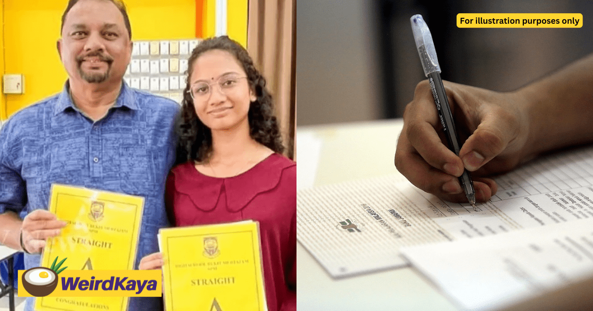 'If I Can Do It, You Can Too' — M'sian Father Scores Straight A's After Taking SPM With Daughter