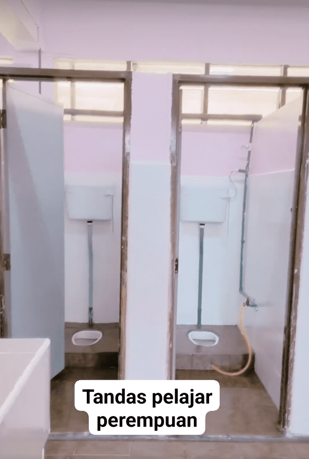 Female toilet at Johor School