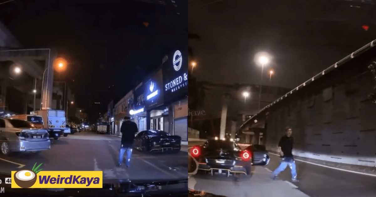 Ferrari Driver Loses Job For Chasing After Man Who Honked At Him For Standing In Middle Of KL Road