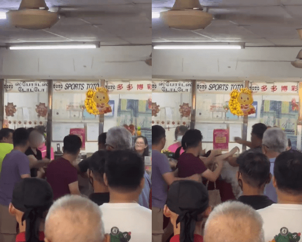 Fight at Toto outlet