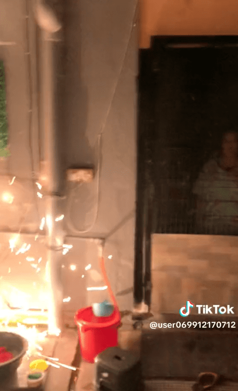 Firecrackers explode inside M'sian man's kitchen