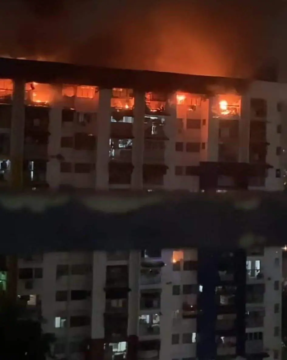 fire broke out in a flat at cheras