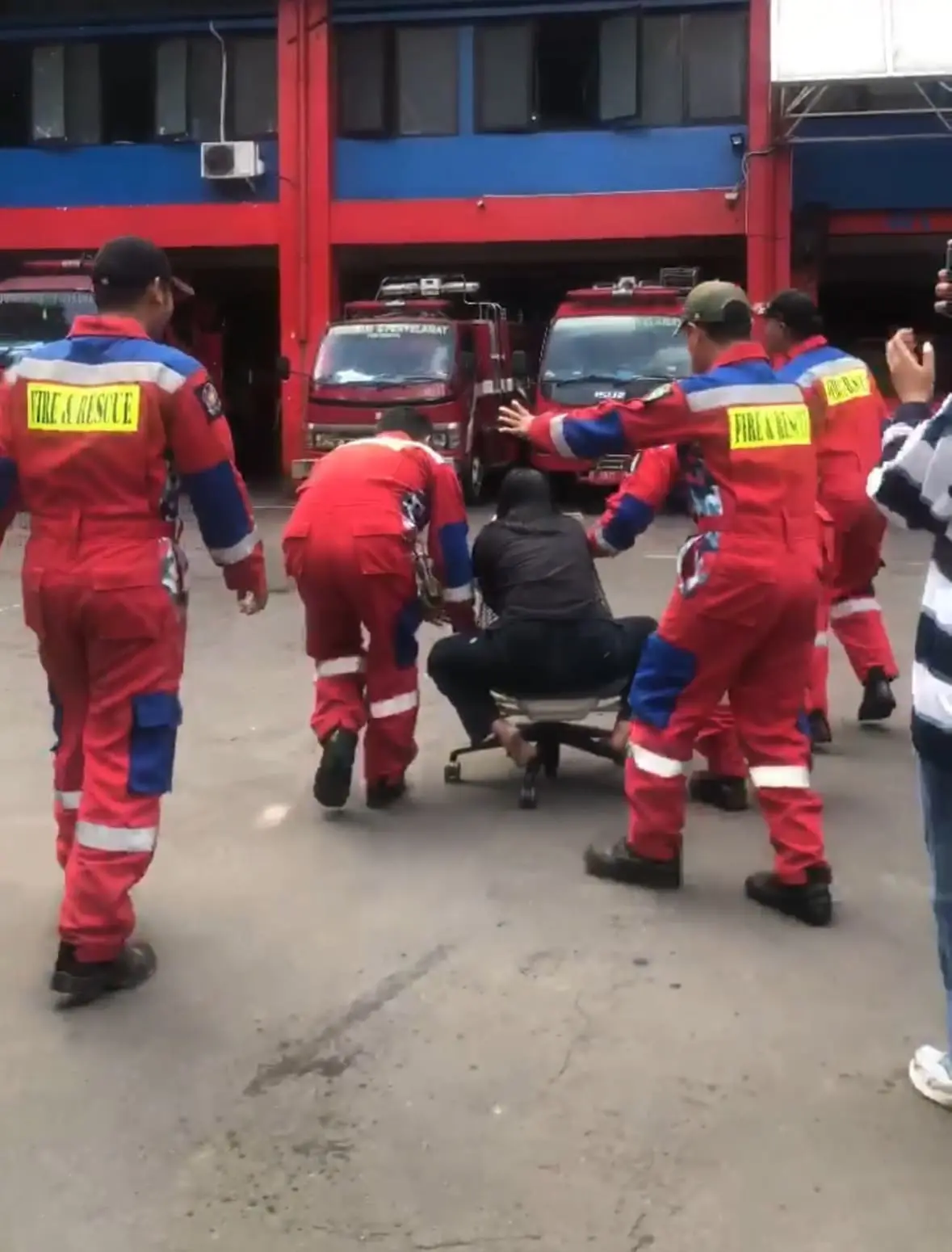 Firefighters Rescue Woman Who Got Her Nose Piercing Stuck To Chair