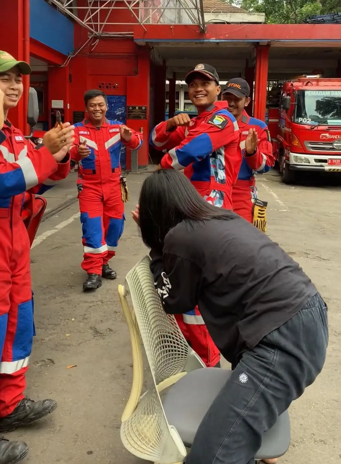 Firefighters Rescue Woman Who Got Her Nose Piercing Stuck To Chair
