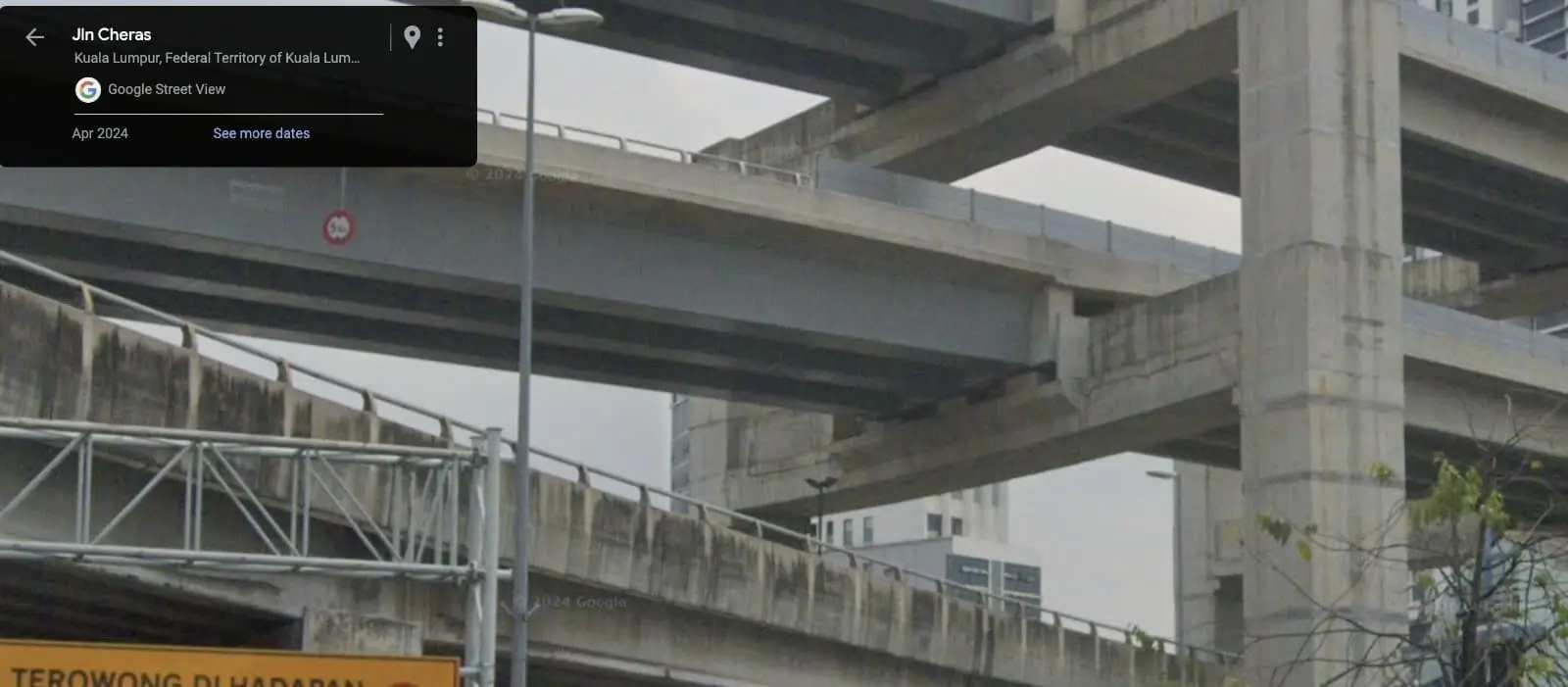 Flyover bridge in April