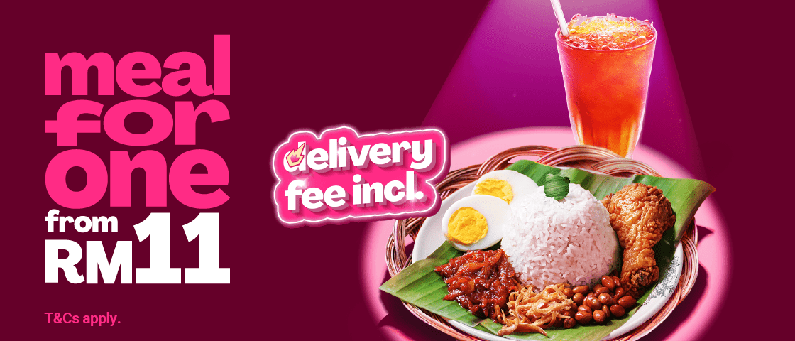 meal for one (RM11) by food panda 2024 - July