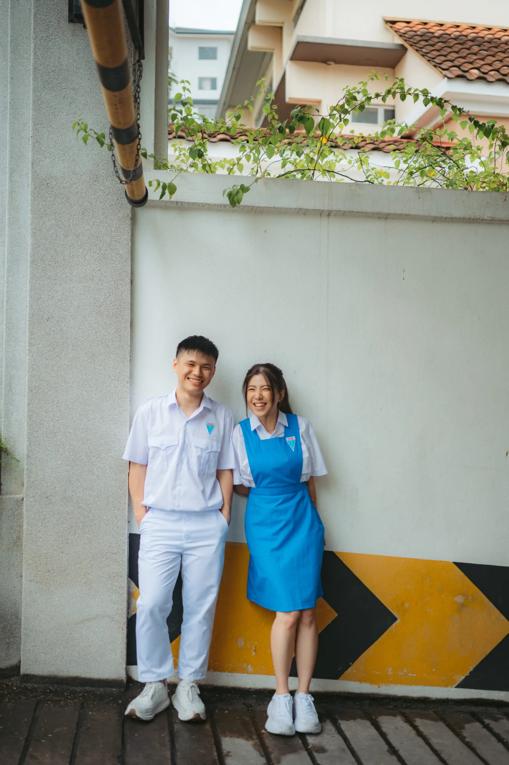 Jing Xuan & Kah Onn wedding photoshoot in school)