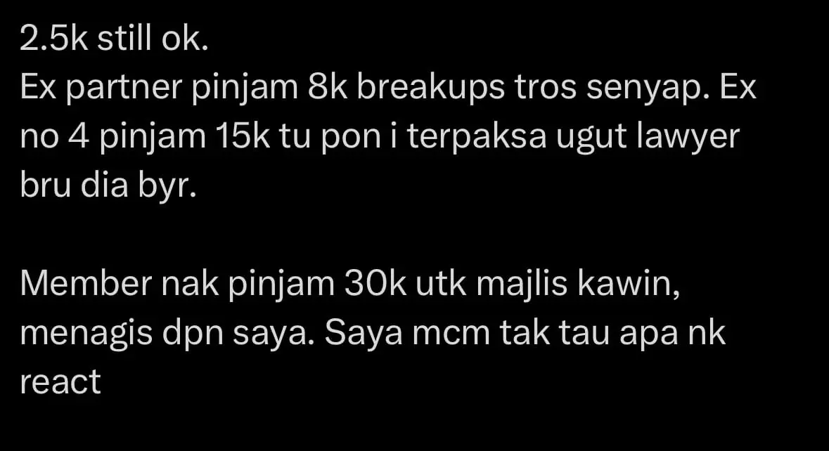 From RM8K to RM30K & still no repayment