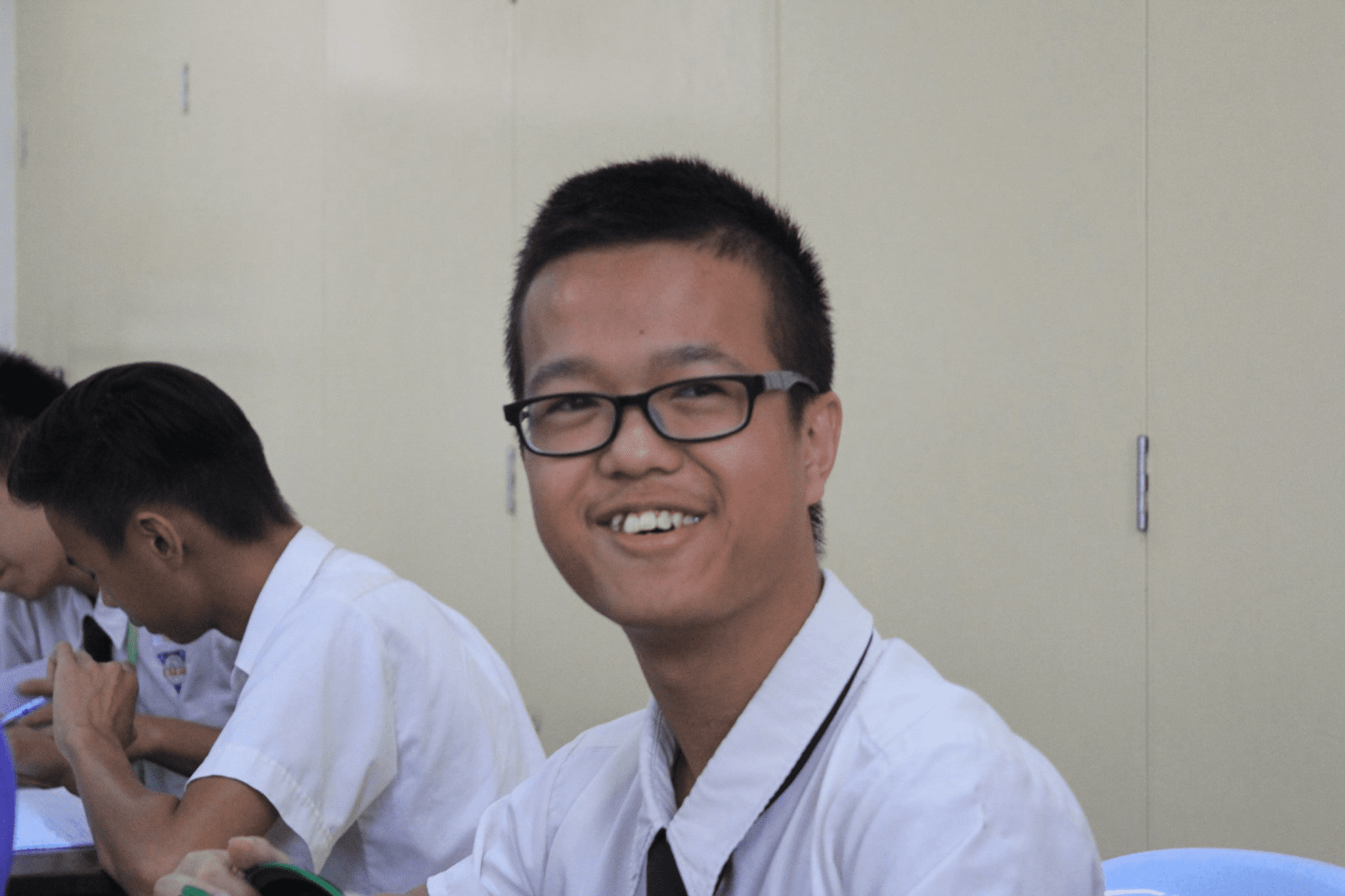 Gabriel during high school