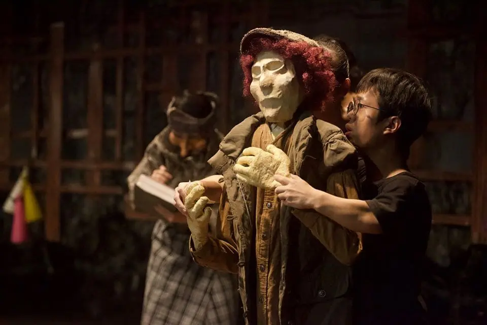 Gabriel performing on stage