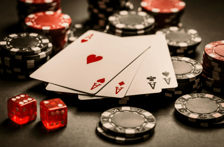 Gambling chips and cards