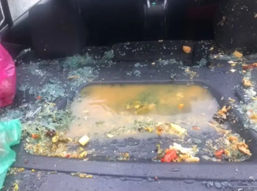 M'sian Woman's Windscreen Smashed After Selfish Resident Throws Rubbish From Top Floor