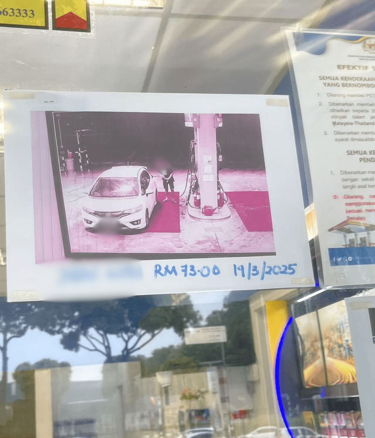 Gas station put out picture of man after payment fail