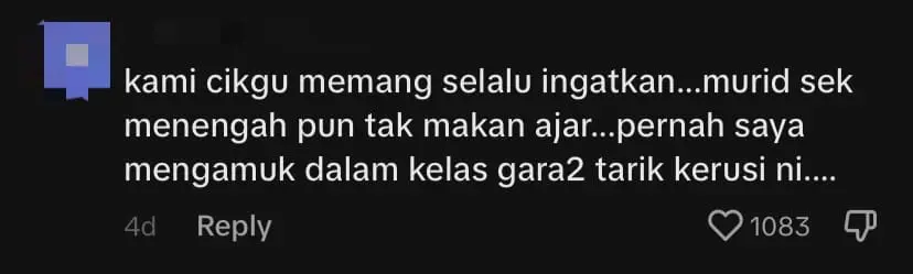 M’sian Girl Becomes Bedridden After School Chair Prank Goes Horribly Wrong comment 2