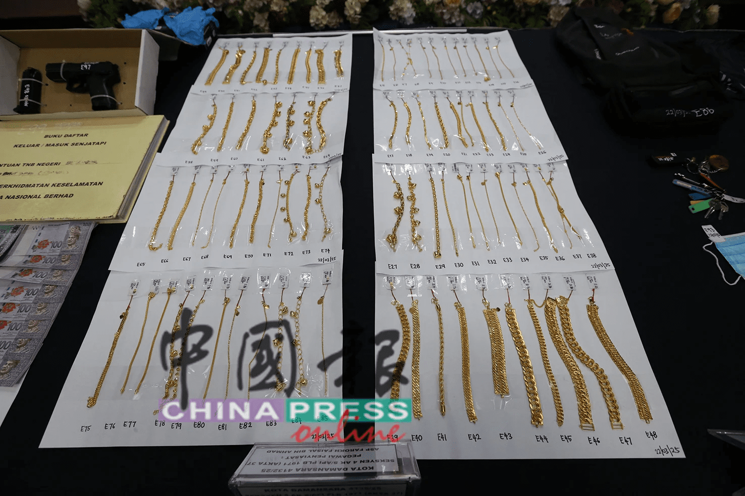 Gold stolen in heist at PJ