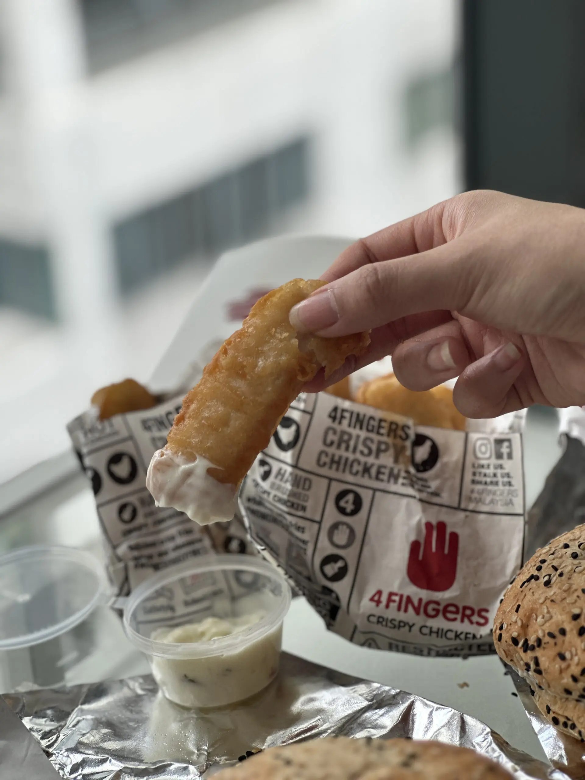 Golden Sea Fingers with Tartar sauce