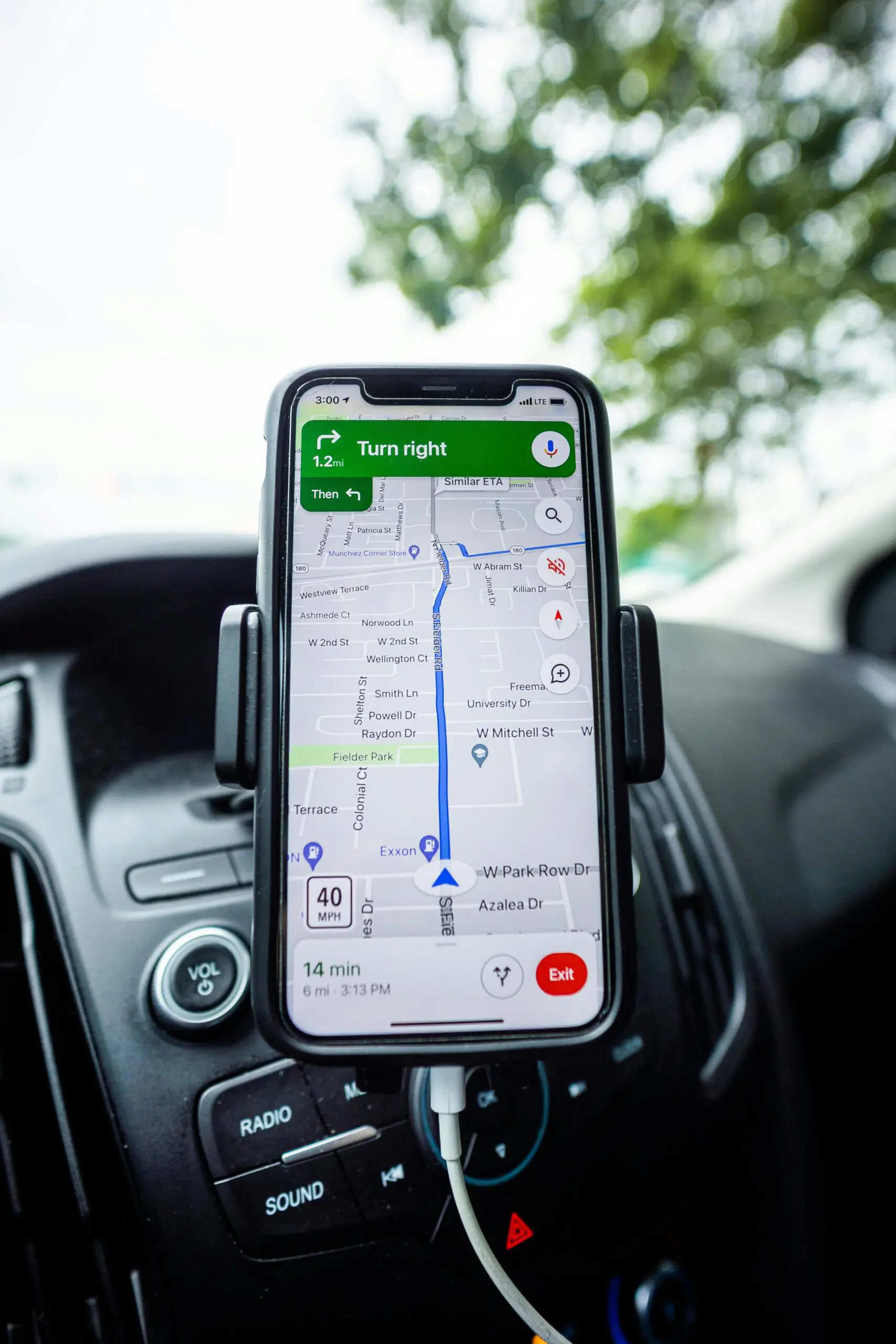 Google Maps app on the phone