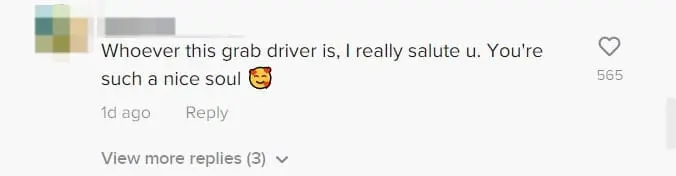 M’sian Grab Driver Assists Elderly Woman, Gets Praised By Netizens comments 2
