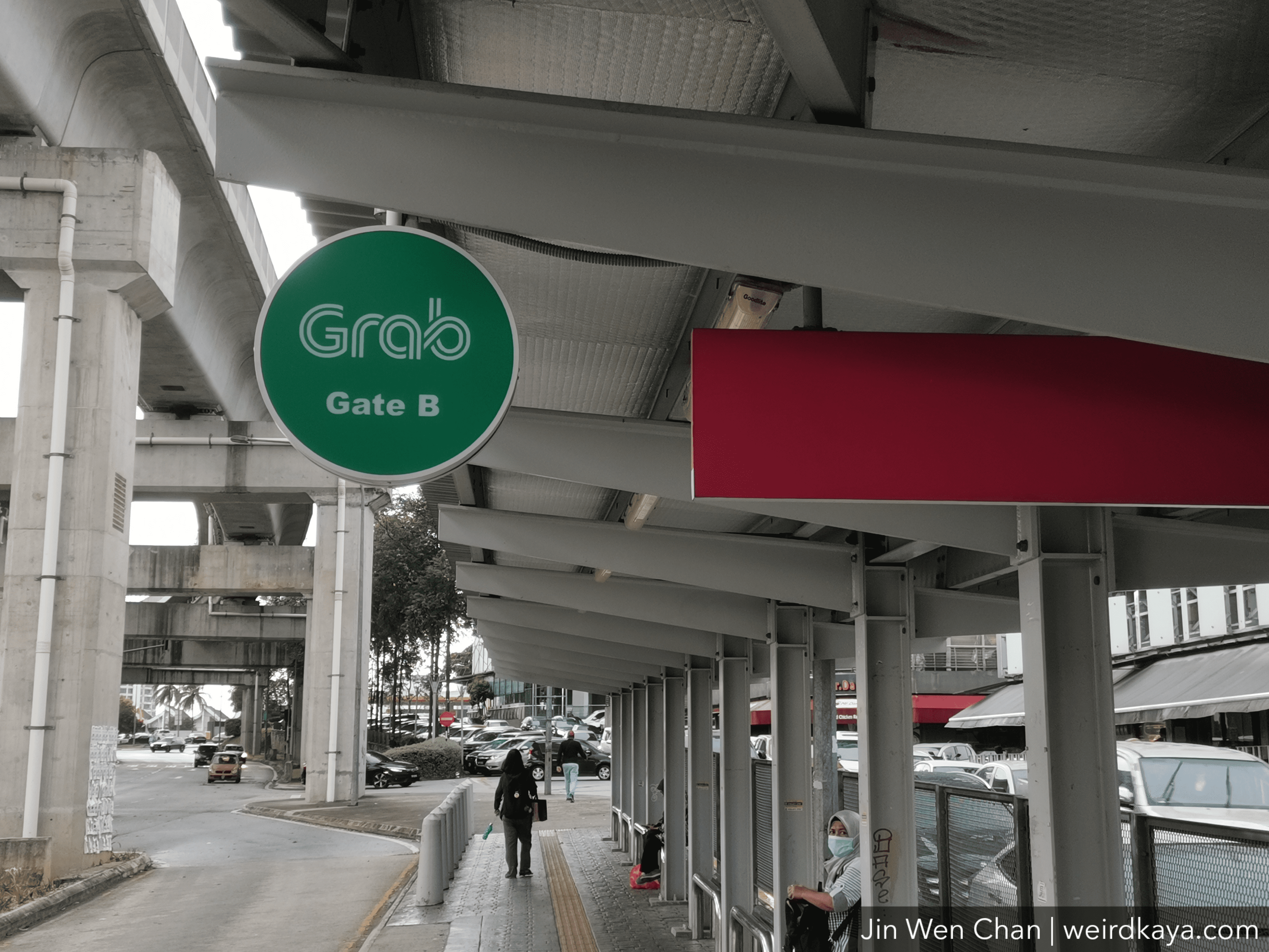 A Grab sign in KL