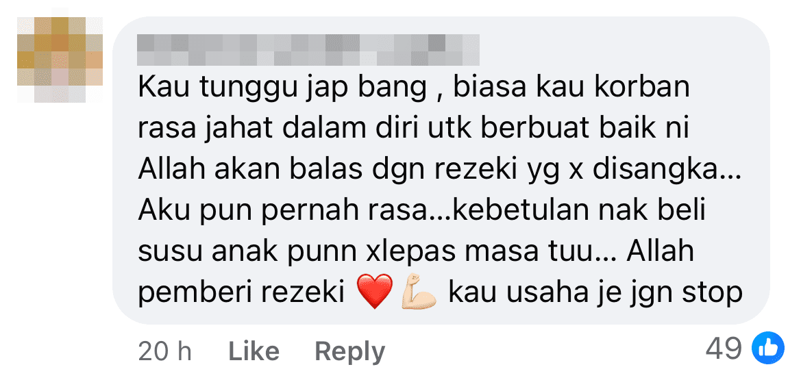 GrabRider Msia receives rm500 fb post comment will have good return