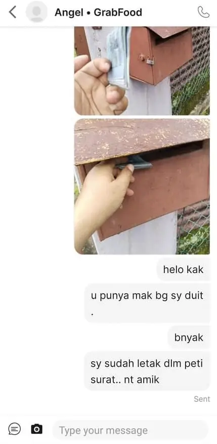 GrabRider Msia returns rm500 msg