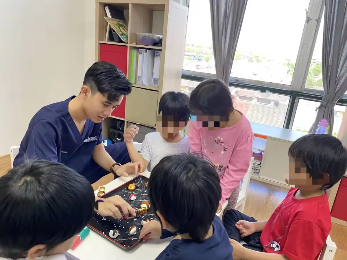 Haqim teaching about the solar system