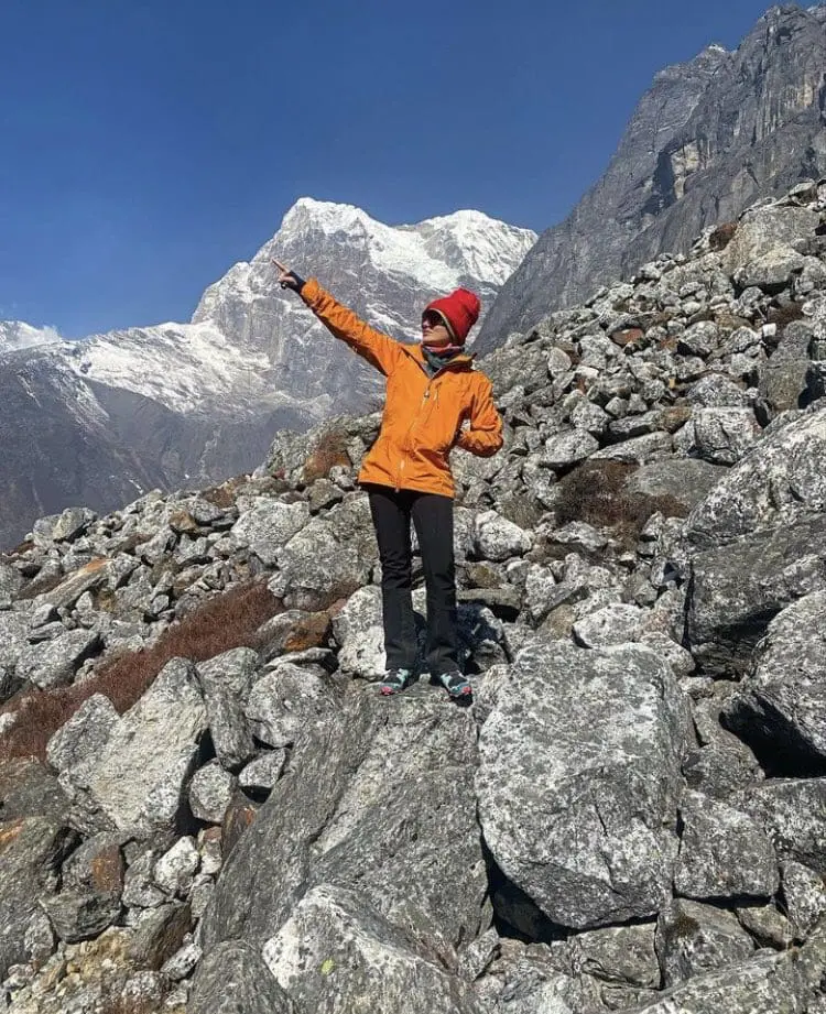 Harveen Kaur at Meru Peak