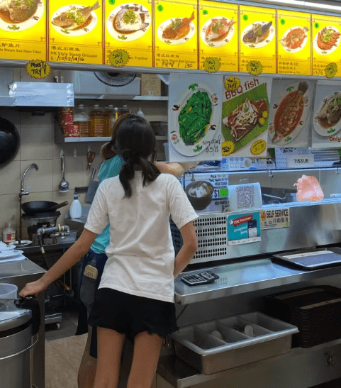 A hawker stall at Maxwell Food Court, Singapore