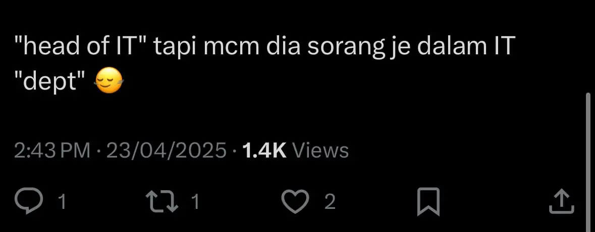 head of it rm2k salary comment