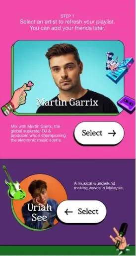 Heineken Refresh Your Music, Refresh Your Nights steps 1