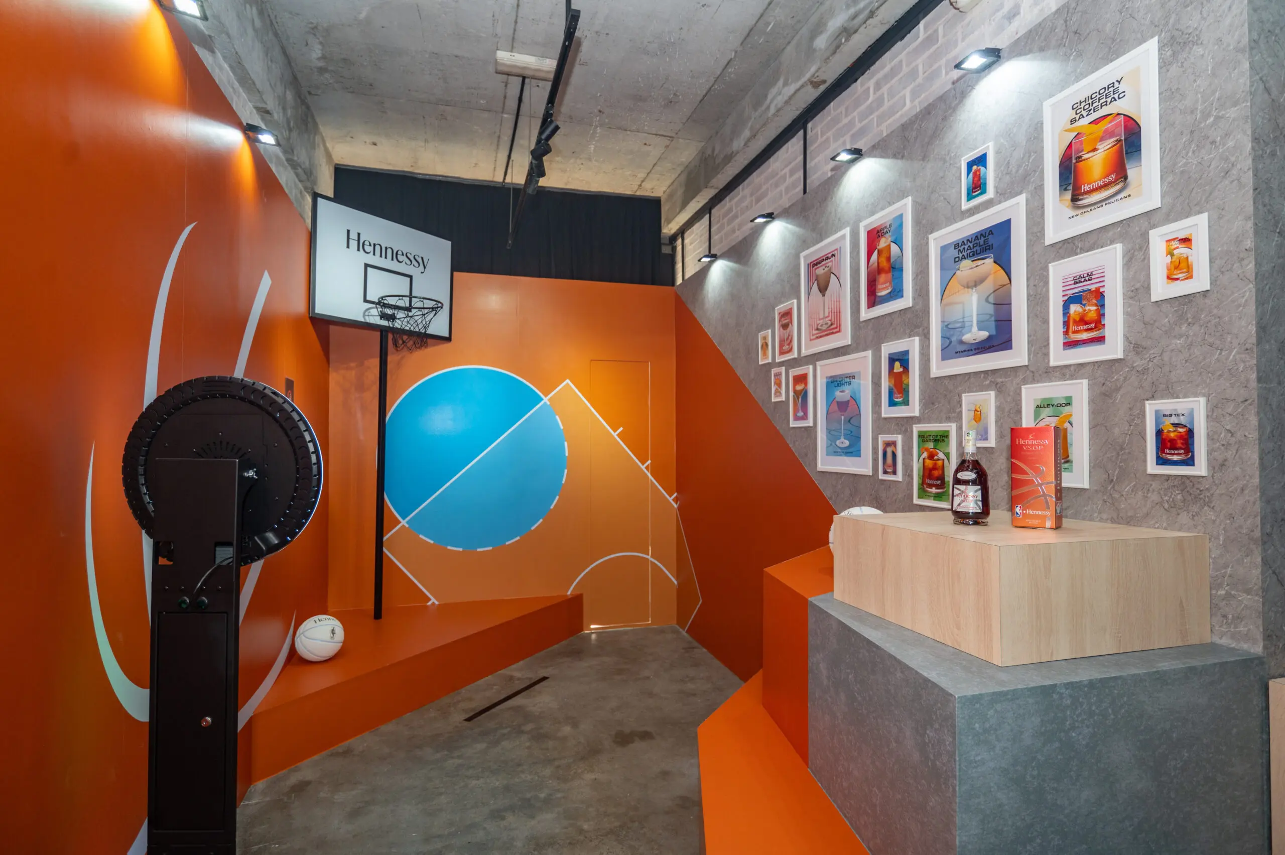 Hennessy x NBA - Hot Shots Instagrammable Corner