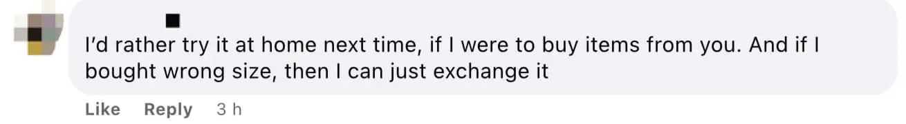 H&M fitting room hidden footage malaysian comment 01