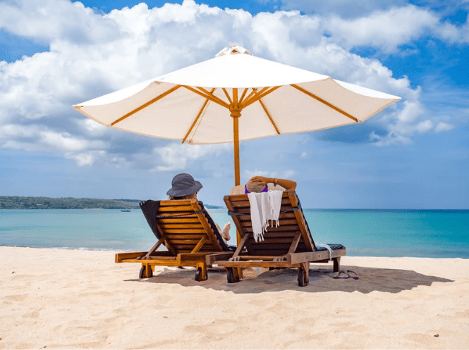 Holiday by the beach